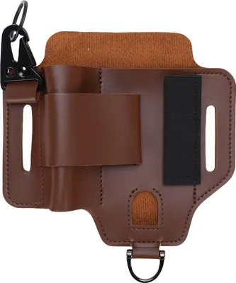 Produktbild von Leder Multitool -Scheide Multifunktional tragbarer Werkzeugbeutel Organizer für Camping -Outdoor -Aktivitäten braun