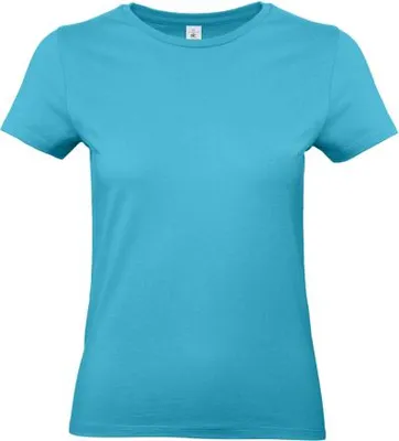 Produktbild von Damen-T-Shirt, Kurzarm - B&C #E190/W - swimming pool - Größe XL