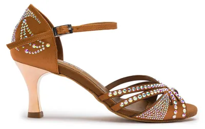 Produktbild von Dancing Queens Sparkle Shine Tanzschuhe Satin - Absatz 7.0 cm flare