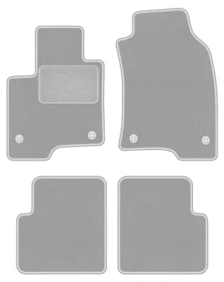 Produktbild von Fußmatten Automatten Velours Grau für Fiat Panda III 2012- Set 4-tlg