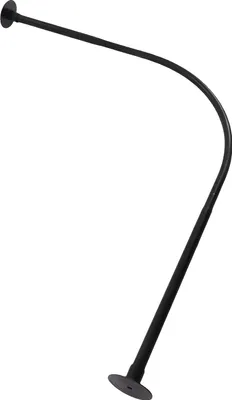 Immagine prodotto di Tenda da doccia, barra regolabile a forma di L, acciaio inossidabile impermeabile, colore nero