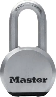 Image de MASTER LOCK Cadenas haute sécurité [avec clé] [Acier inoxydable] [Arc long] [Extérieur] M830EURDLH
