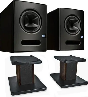Produktbild von Presonus Studio-Monitor Sceptre S8 1 Paar mit Boxenständer Walnuss