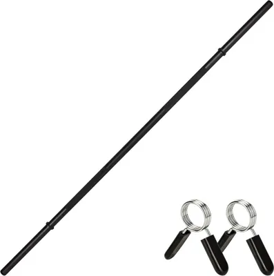 Produktbild von Lange Hantelstange, 150 cm, für 30-mm-Hantelscheiben, mit Federverschlüssen