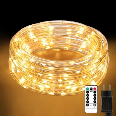 LED-Lichtschlauch 10 m, 200 LEDs, Ø 7,5 mm, warmweiß, IP65