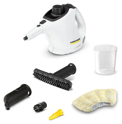 Obrázek produktu pro Kärcher SC 1, Válcovitý parní čistič, Černá, Bílá, 4 m, 200 ml, 1200 W, 220-240 V