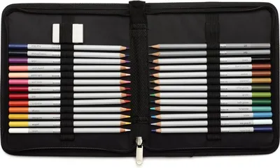 Zdjęcie produktu dla Kredki Winsor & Newton, 26 sztuk + gumka w piórniku