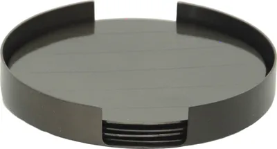 Produktbild von Metal Mates Coaster Set, schwarz