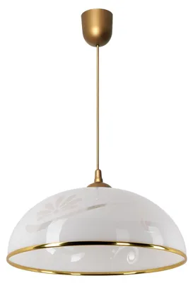 Zdjęcie produktu dla Lampa wisząca Inso złoto-biała 1xE27x60W tworzywo sztuczne wym:70x38x38cm IP20 Lampex