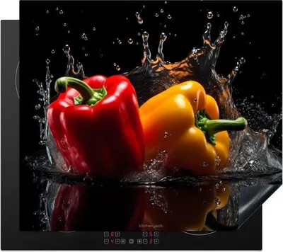 Obrázek produktu pro KitchenYeah, ochrana proti indukci, ochranná podložka – Watersplash Paprika, 52 × 59 cm, 500 g