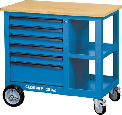Produktbild von GEDORE 1502 Rollwerkbank mit 6 Schubladen, 6620540