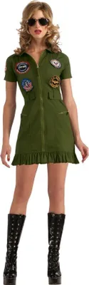 Produktbild von y Top Gun Mini Kleid grün, Größe:L