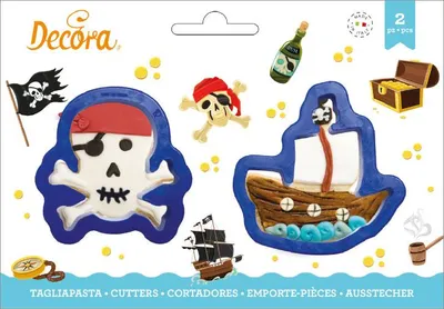 Zdjęcie produktu dla Decora 255197, Niebieski, Plastik, 22 mm, 6,5 cm, 7,5 cm, 2 szt.