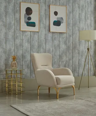 Produktbild von Sessel Polstersessel Wohnzimmer Einsitzer Stoff Beige Sitzer Luxus