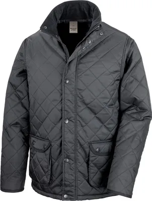 Image de Result Urban - Veste matelassée "Cheltenham" pour homme/femme Unie PC6848 (L) (Noir)