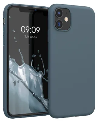 Produktbild von kwmobile Handyhülle für Apple iPhone 11 Hülle - TPU Case - Kabelloses Laden - Schutzhülle Cover in Dunkler Schiefer