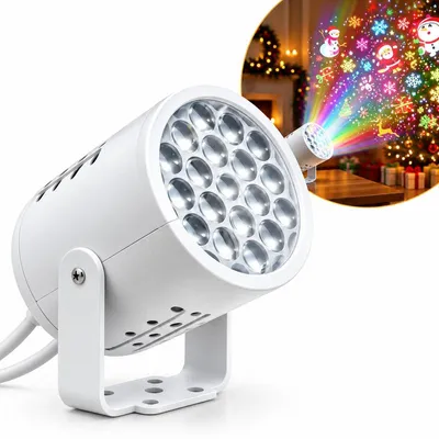 Produktbild von Weihnachtsdeko, Projektor Weihnachten Aussen LED Projektionslampe für Weihnachtsdeko Weihnachtsmann Schneeflocken Weihnachtsbaum Weihnachtsbeleuchtung