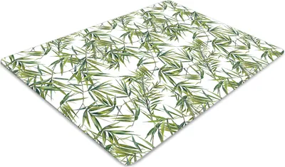 Produktbild von Stuhlunterlage Bürostuhlunterlage 120 cm x 90 cm Bodenmatte Bürostuhlunterlage - Exotische Blätter