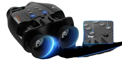 Zdjęcie produktu dla Lornetki noktowizyjne, 5-krotne powiększenie, obiektyw o średnicy 28 mm, podczerwień 850 nm, rozdzielczość wideo 1080P, wodoszczelność IPX6