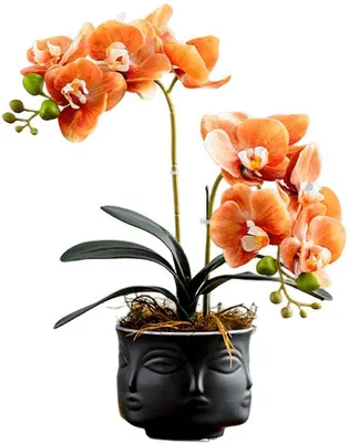 Image de Fleur artificielle orange soleil - Décoration de printemps - Pièce unique