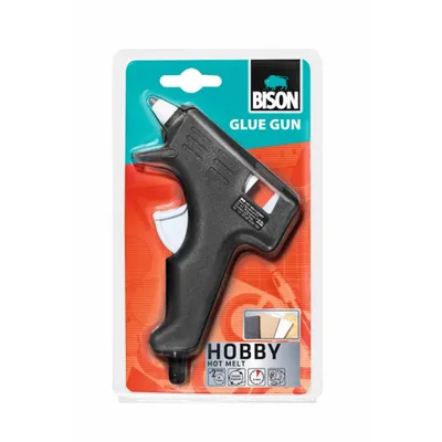 Obrázok produktu pre Bison lijmpistool Hobby, op blister, Čierna, Biela, 8 g/min, AC, 20 W