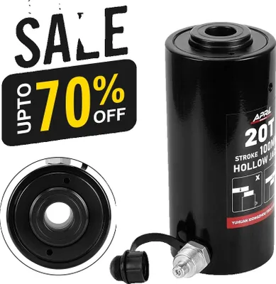 Obrázek produktu pro Dutý hydraulický válec, nosnost 20 t, pracovní zdvih 100 mm, přizpůsobitelná konstrukce