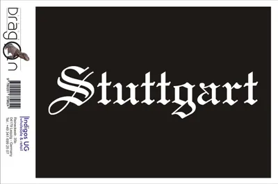 Produktbild von Aufkleber / Autoaufkleber - JDM / Die cut / Auto / OEM - Stadt Stuttgart - 200x50mm gelb - Heckscheibe / Heckscheibenaufkleber