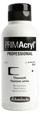 Produktbild von Schmincke 250ml PRIMAcryl Titanweiss Acryl 13 101 027 fluid, KI-generiertes Bild
