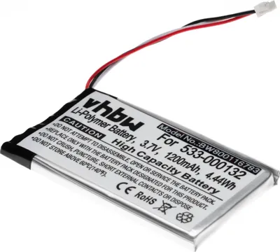 Produktbild von vhbw Akku kompatibel mit Logitech G935S, G933S, G935, G933, G533 Wireless Headset Kopfhörer (1200 mAh, 3,7 V, Li-Polymer)