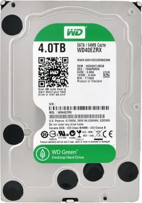 Obrázok produktu pre Western Digital Green 4TB, 4 TB, Variable, 64 MB, 3.5", Serial ATA III