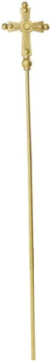 Immagine prodotto di Bastone papale scettro ecclesiastico per adulti oro 168 cm - taglia unica