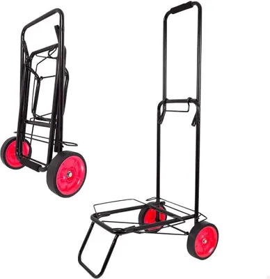 Zdjęcie produktu dla Aktive Składany Wózek Plażowy 35x45x100 Cm Czarny Czarny Jeden Rozmiar