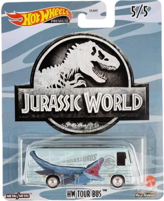 Imagen del producto de Hot Wheels - Vehículo de Jurassic World - Autobús turístico - DLB45 HCN91