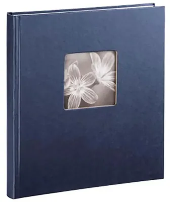 Productafbeelding van Hama fotolbuma, blauw, formaat 29x32 cm, 50 witte pagina's. Artikelnummer: 2118