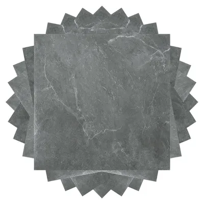 Produktbild von Peviasot PVC Vinylboden Bodenbelag Vinyl Bodenfliesen 1 m² Selbstklebend Marmor Grau 11 Stück Marmoroptik Fliesen Design Bodenbelag gefühlsecht