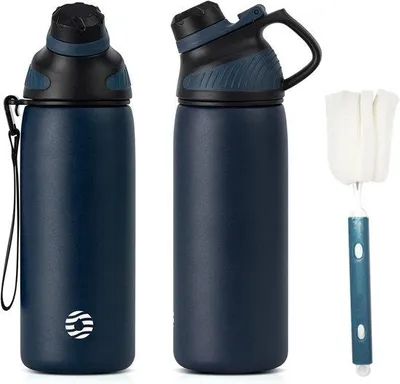 Productafbeelding van Famanu sportwaterfles met magnetische sluiting – 1500ml, 1000ml, 800ml, 600ml, 400ml – BPA-vrij en lekvrij – Thermosfles voor school, fitness, etc