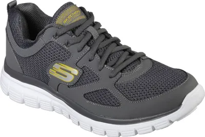 A single Skechers men's athletic shoe is shown against a white background.