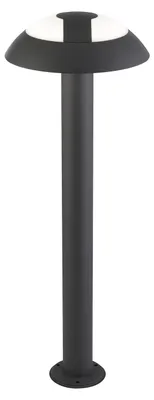 Obrázok produktu pre Vonkajšia stojacia lampa LED, hliníková tmavosivá, biela, H 73 cm