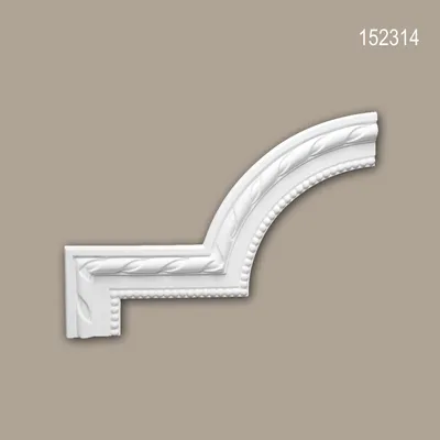 Produktbild von PROFHOME 152314 Eckelement für Wandleiste Zierelement dekoratives Element