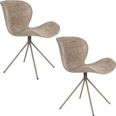 Produktbild von Zuiver OMG Esszimmerstuhl Beige - 2 er Set