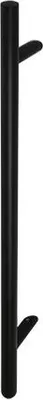 Image de Poignée de porte inclinée simple face 45 Ø 32 mm L-1400, X-1200, kit visserie inclus, bois PVC, aluminium, verre, noir