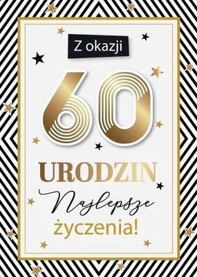 Zdjęcie produktu dla Karnet Urodziny 60 - Armin Style