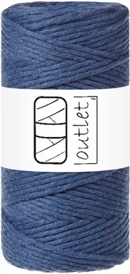 Produktbild von Marineblau Baumwoll-Makramee-Kordel 3mm 100m OUTLET