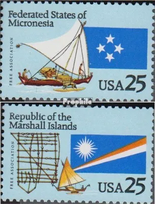 Produktbild von Briefmarken USA 1990 Mi 2105-2106 (kompl.Ausg.) postfrisch Assoziierungsverträge