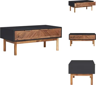 Produktbild von vidaXL Couchtisch 90x50x40 cm Akazie Massivholz und MDF -  Couchtische
