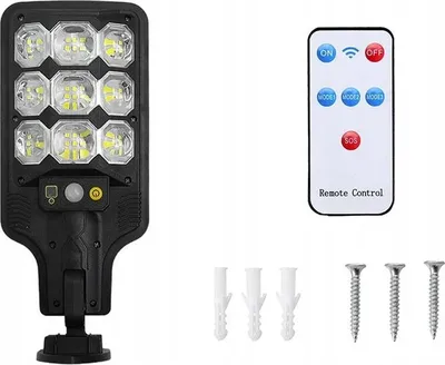 Immagine prodotto di Verk 12372 Lampione solare con sensore di movimento 63 LED, nero