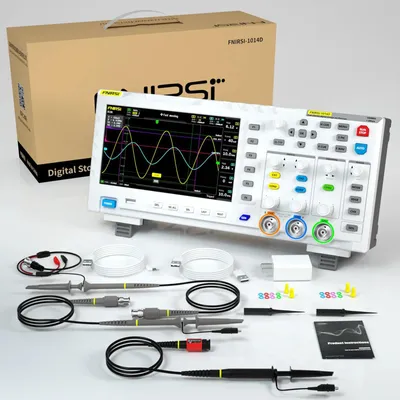 Zdjęcie produktu dla Cyfrowy oscyloskop 1014D - 2-kanałowy, generator sygnałów 2-w-1 - 100 MHz - 1 GSa/s - wyświetlacz 18 cm - z sondą P4100