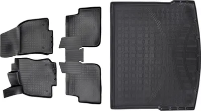 Image de 3D Tapis en caoutchouc pour VW Tiguan 2 2016-2024 et bac de coffre NORM