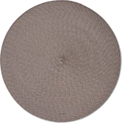 Produktbild von zeller PRESENT Platzset Twist moccafarben – Durchmesser ca. 38 cm