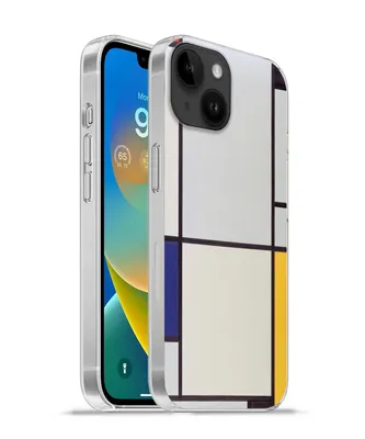 Produktbild von MuchoWow® Handyhülle Schutzhülle Hülle für Apple iPhone 14 - Softcase Tableau I - Piet Mondrian Silikon Softcase Handy Hülle - Mobiltelefonhülle